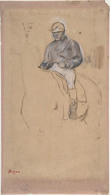 Edgar Degas — Ein Jockey auf seinem Pferd