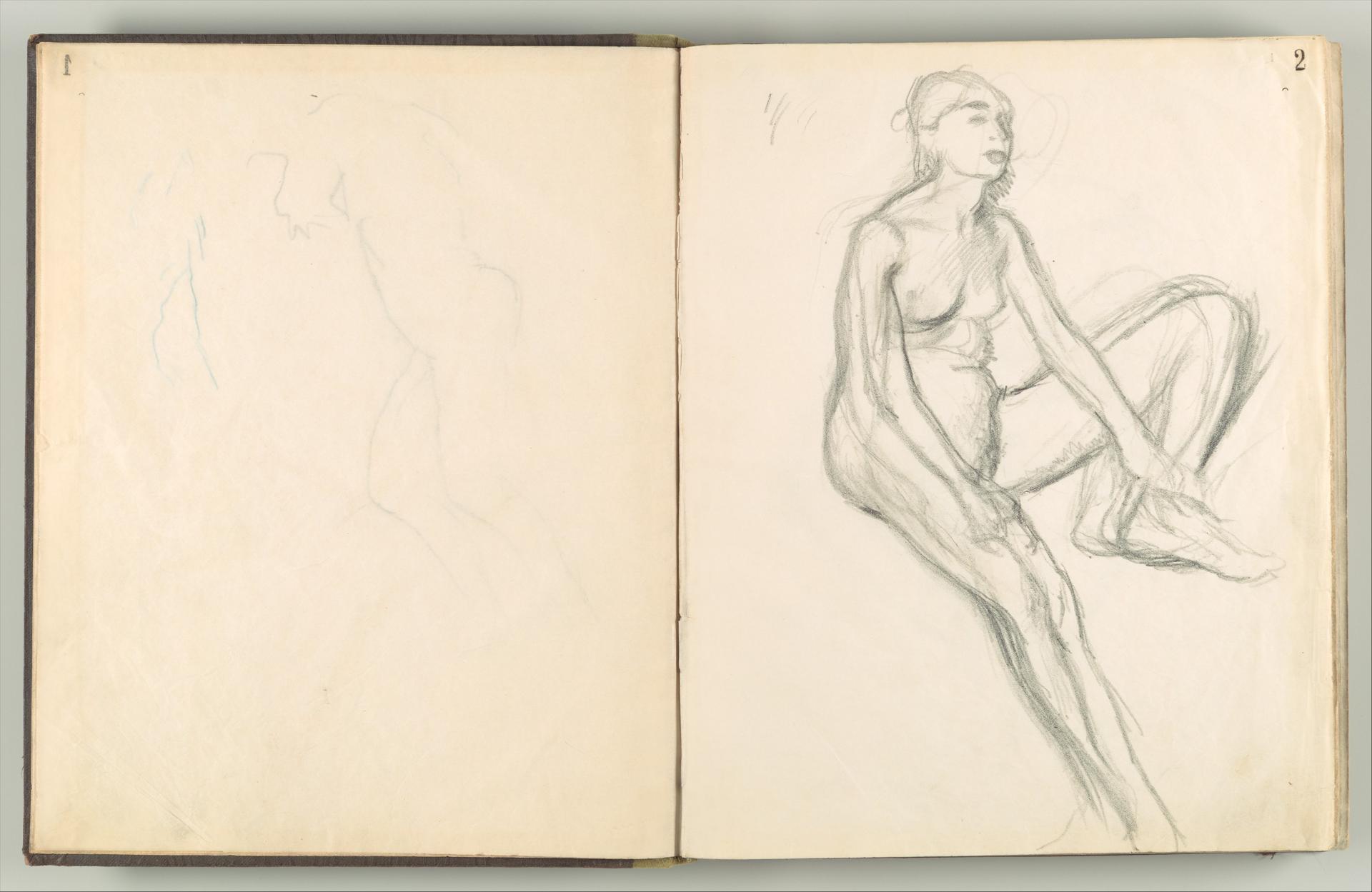 Edgar Degas — Album mit fünfundvierzig Figurenstudien