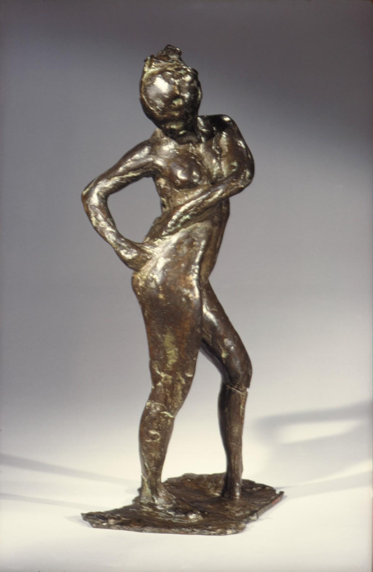 Edgar Degas — Tänzerin, die das Band ihrer Strumpfhose befestigt
