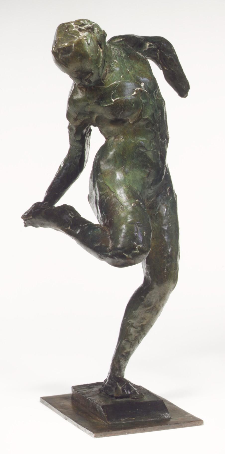 Edgar Degas — Tänzerin, die auf die Sohle ihres rechten Fußes blickt (Erster Zustand)