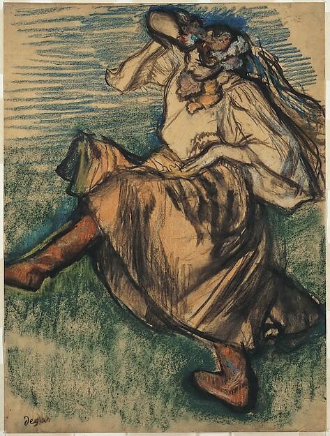 Edgar Degas — Tänzerin in ukrainischer Tracht