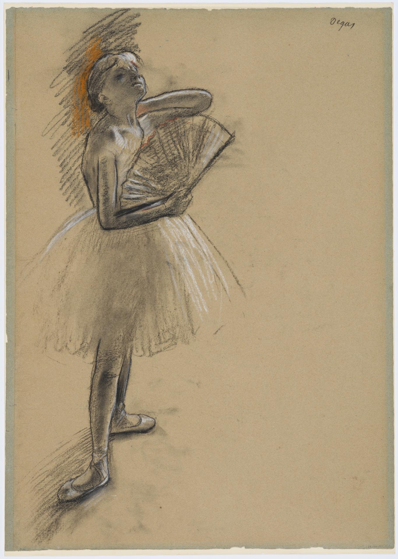 Edgar Degas — Tänzerin mit Fächer (ca. 1880)