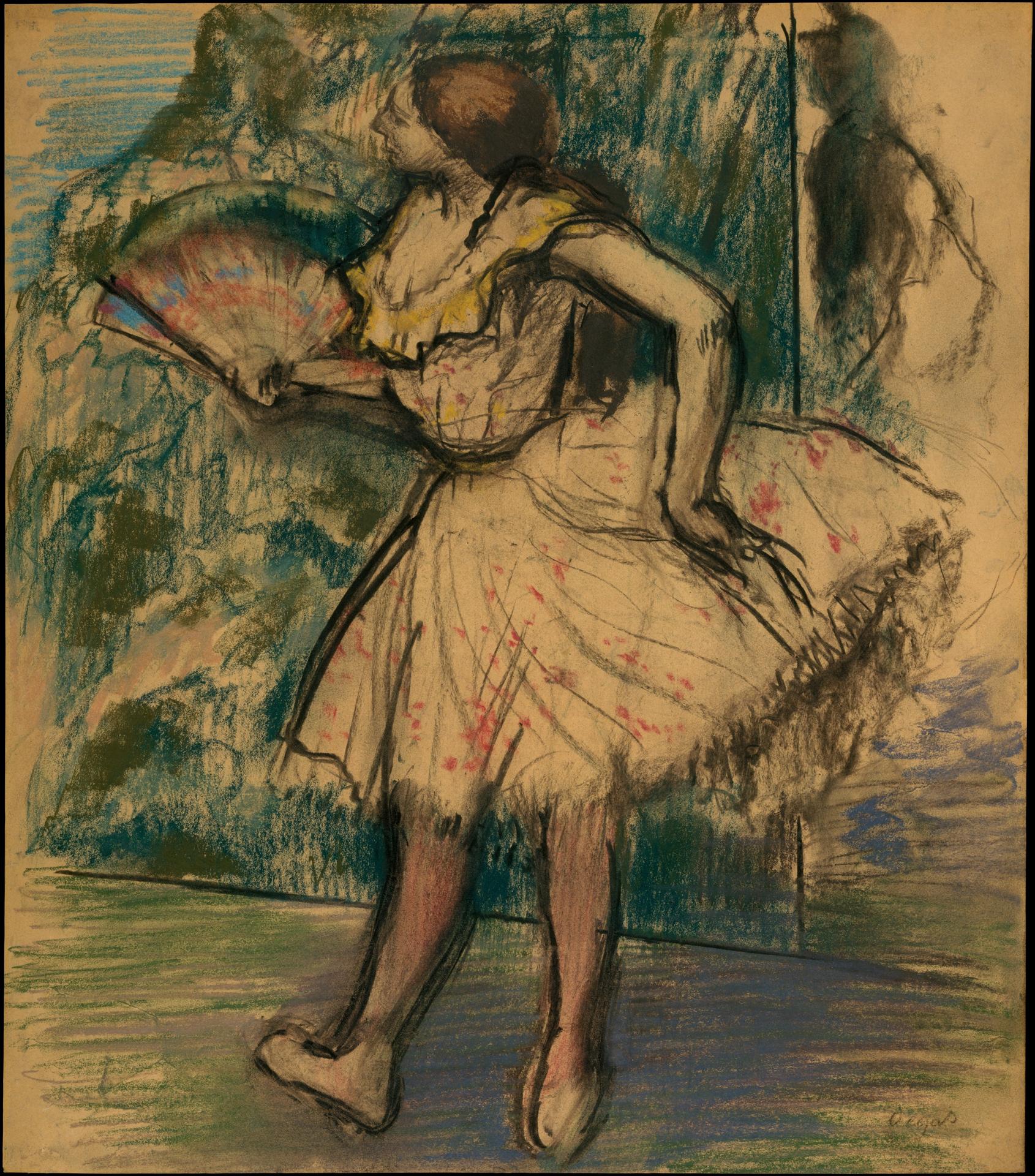 Edgar Degas — Tänzerin mit Fächer (ca. 1890–95)