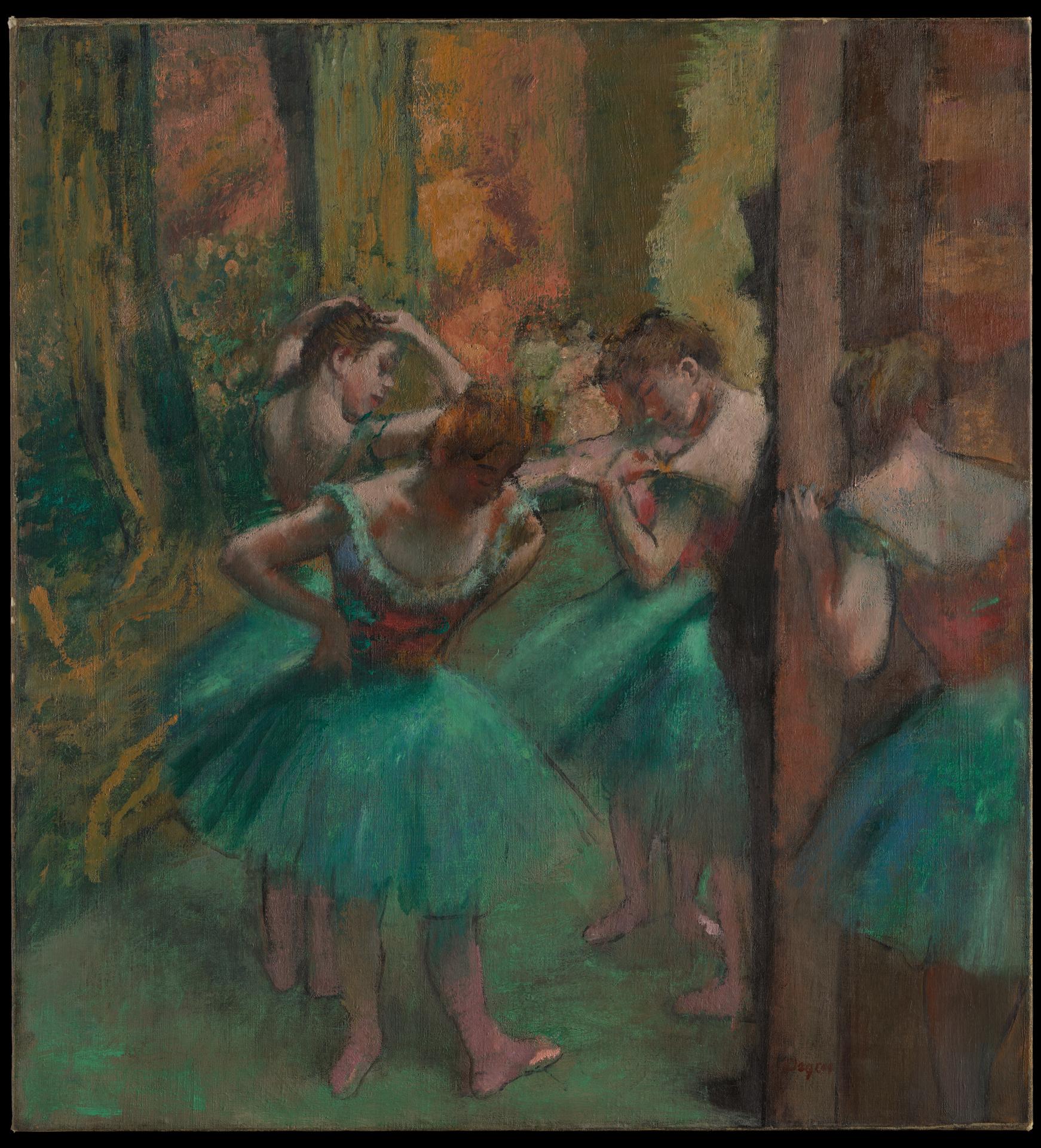 Edgar Degas — Tänzerinnen, in Rosa und Grün