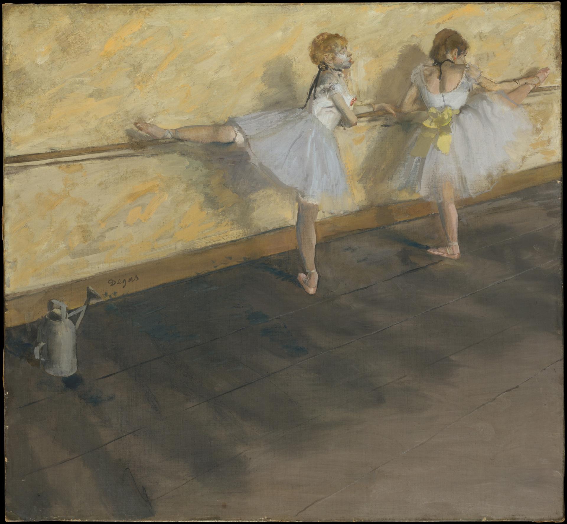 Edgar Degas — Tänzerinnen beim Üben an der Stange
