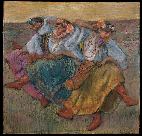 Edgar Degas — Tänzerinnen in ukrainischer Tracht