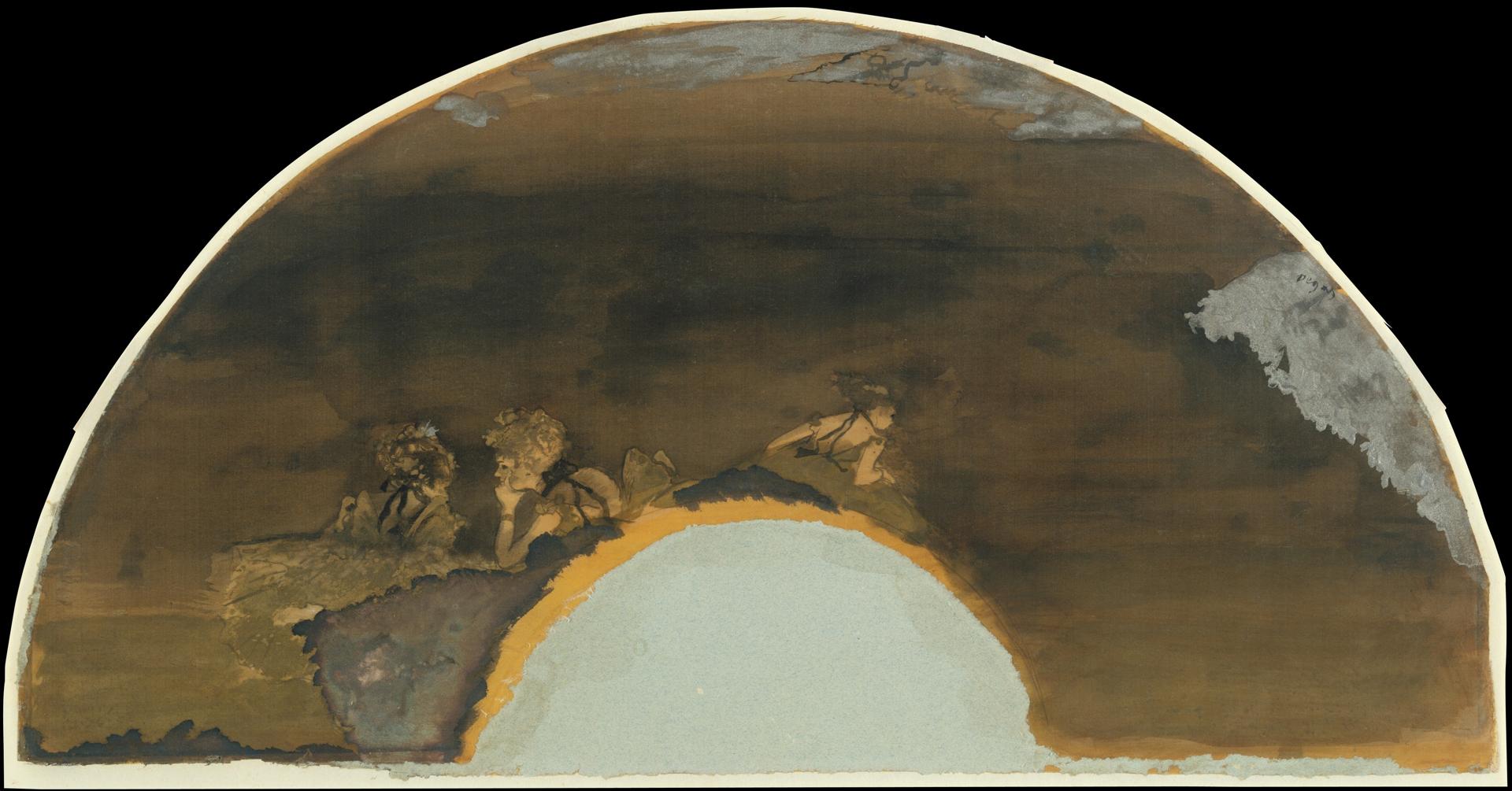 Edgar Degas — Fächermontierung: Tänzerinnen