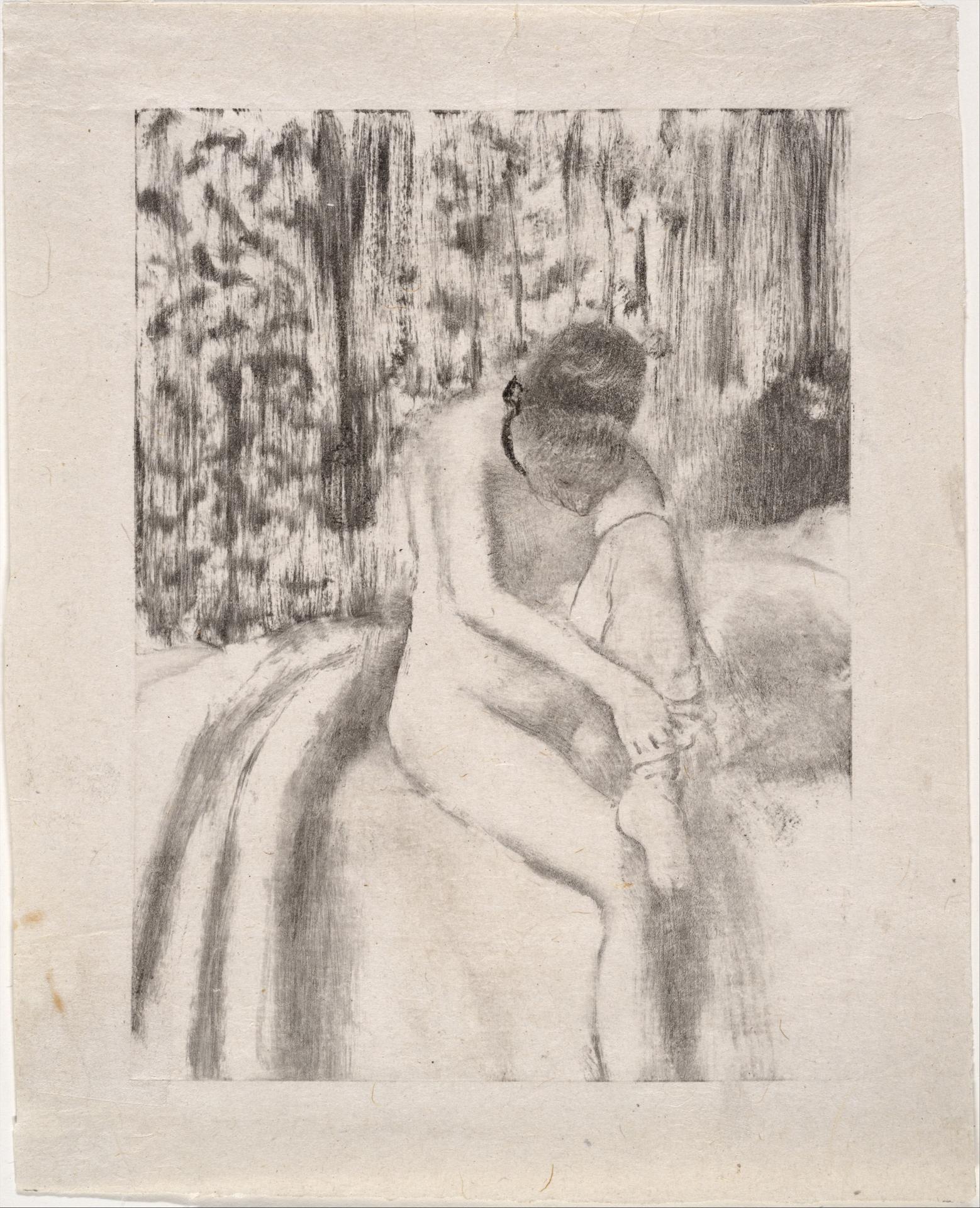 Edgar Degas — Mädchen beim Anziehen ihrer Strümpfe