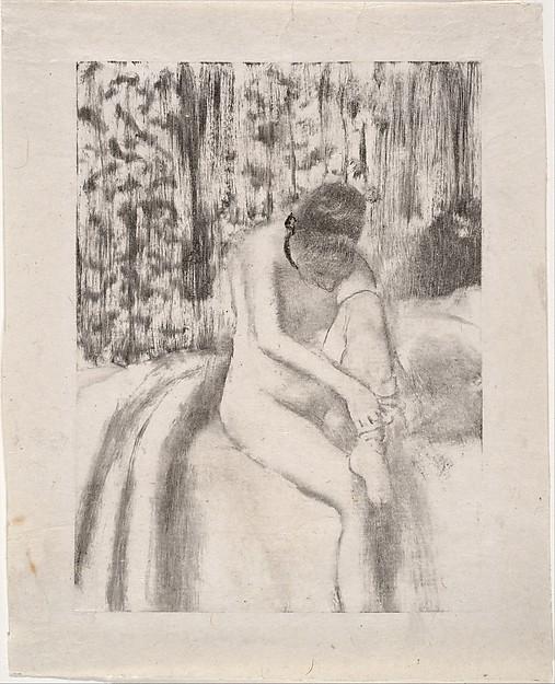 Edgar Degas — Mädchen beim Anziehen ihrer Strümpfe