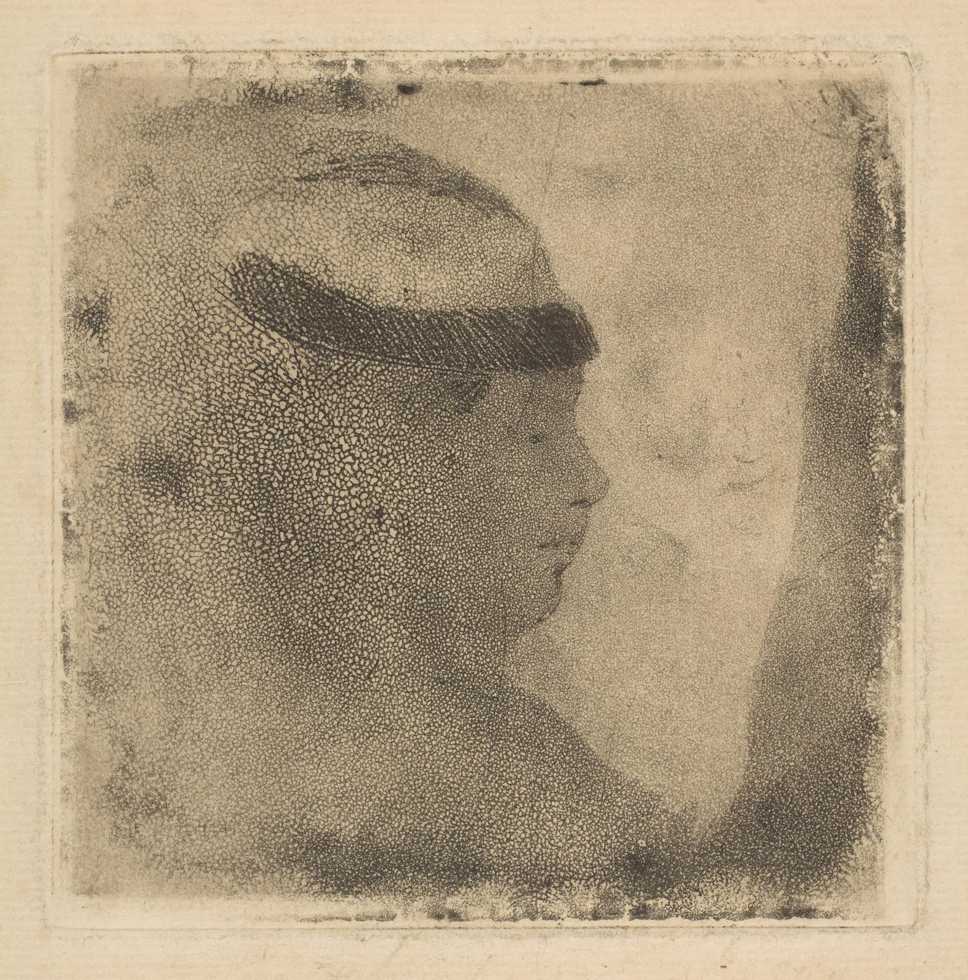 Edgar Degas — Frauenkopf im Profil