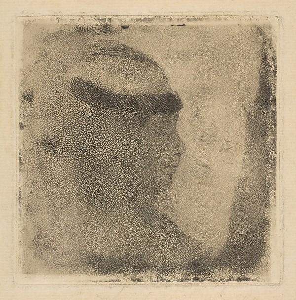 Edgar Degas — Frauenkopf im Profil