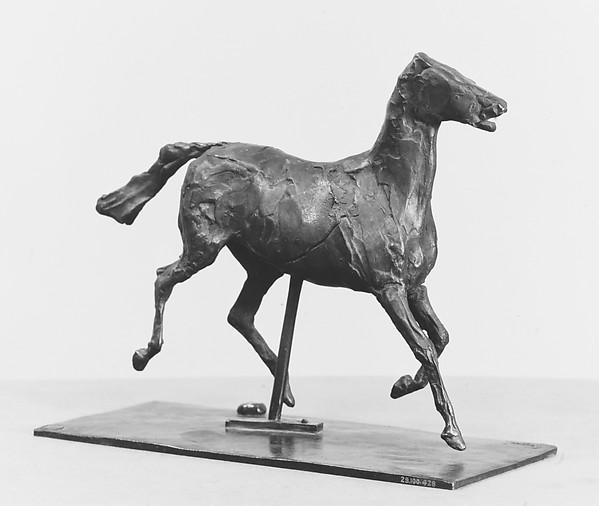 Edgar Degas — Trabendes Pferd, die Füße berühren den Boden nicht