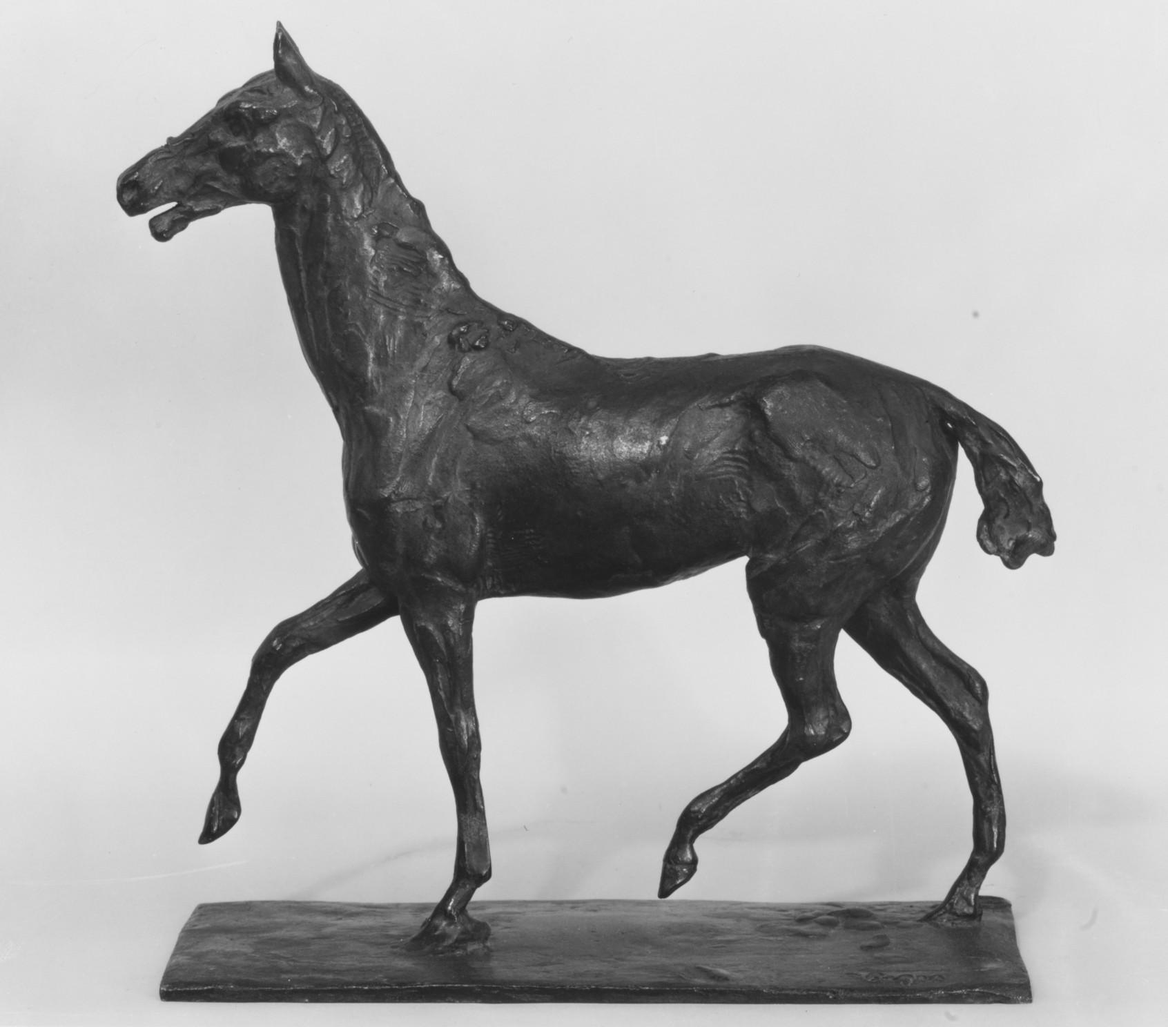 Edgar Degas — Gehendes Pferd (modeled before 1885, cast in 1920)