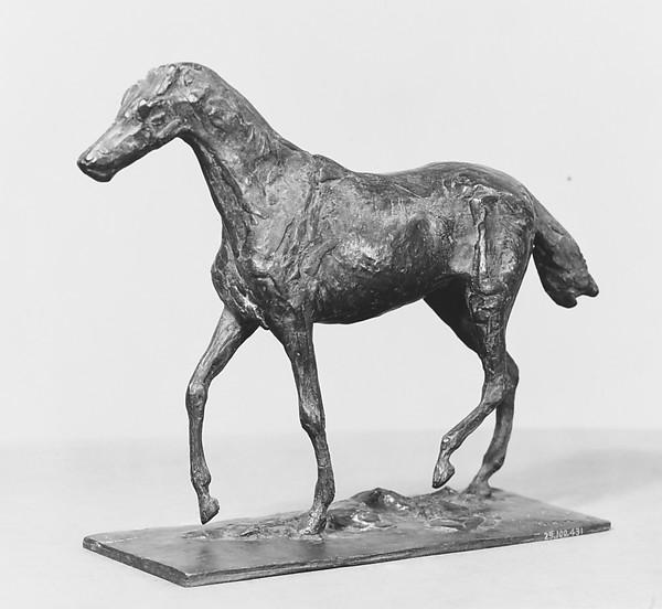Edgar Degas — Gehendes Pferd (modeled probably before 1881, cast 1920)