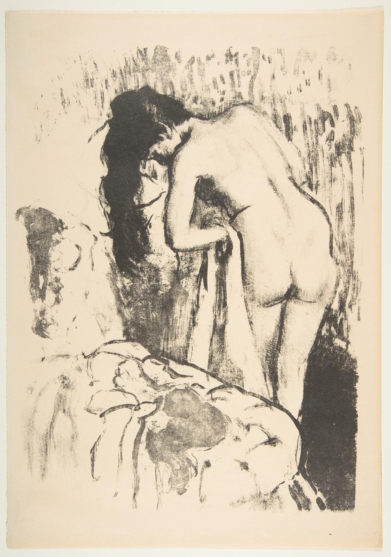 Edgar Degas — Stehender weiblicher Akt, sich abtrocknend