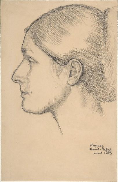 Edgar Degas — Porträt der Hortense Valpinçon (Madame Jacques Fourchy)