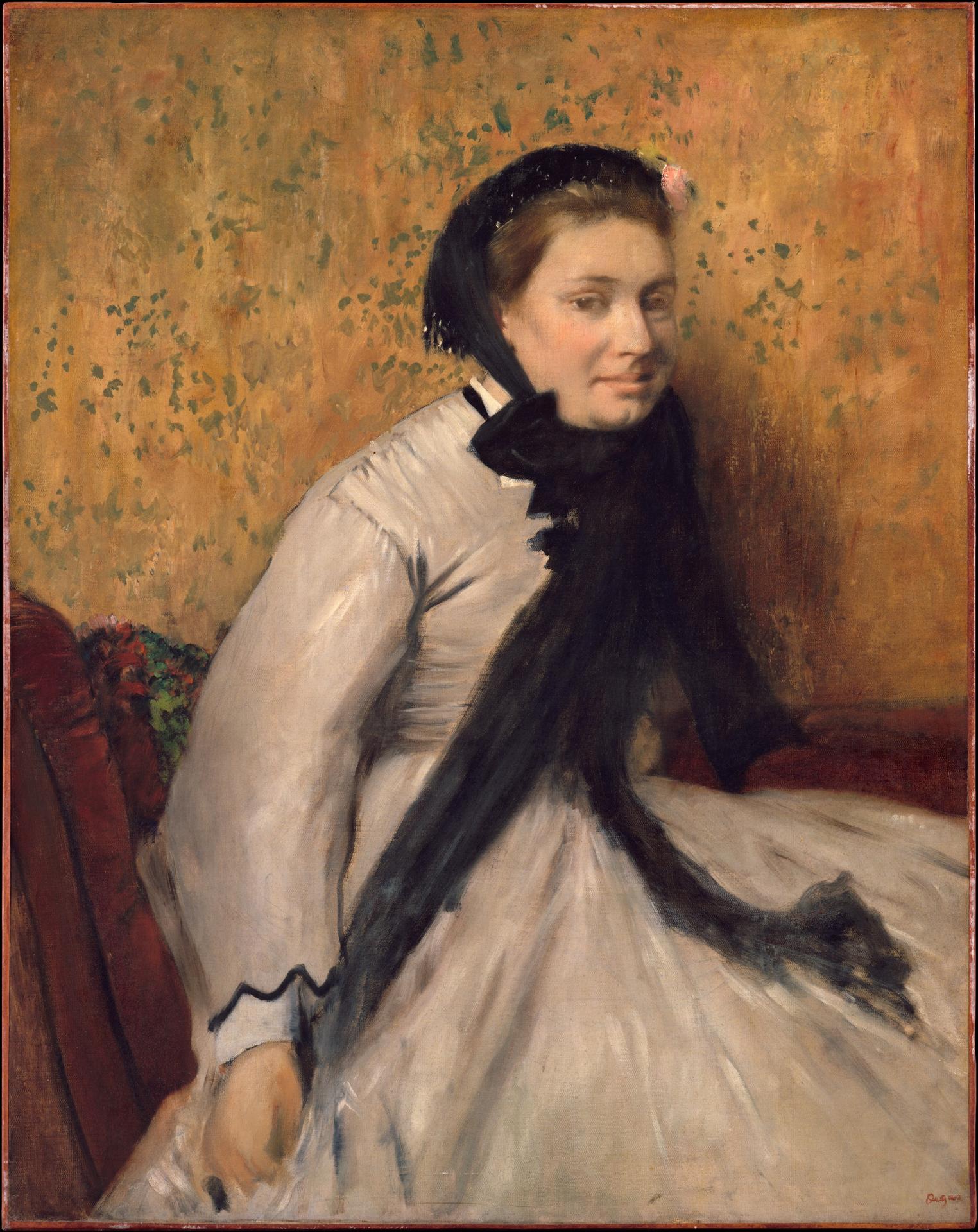 Edgar Degas — Porträt einer Frau in Grau