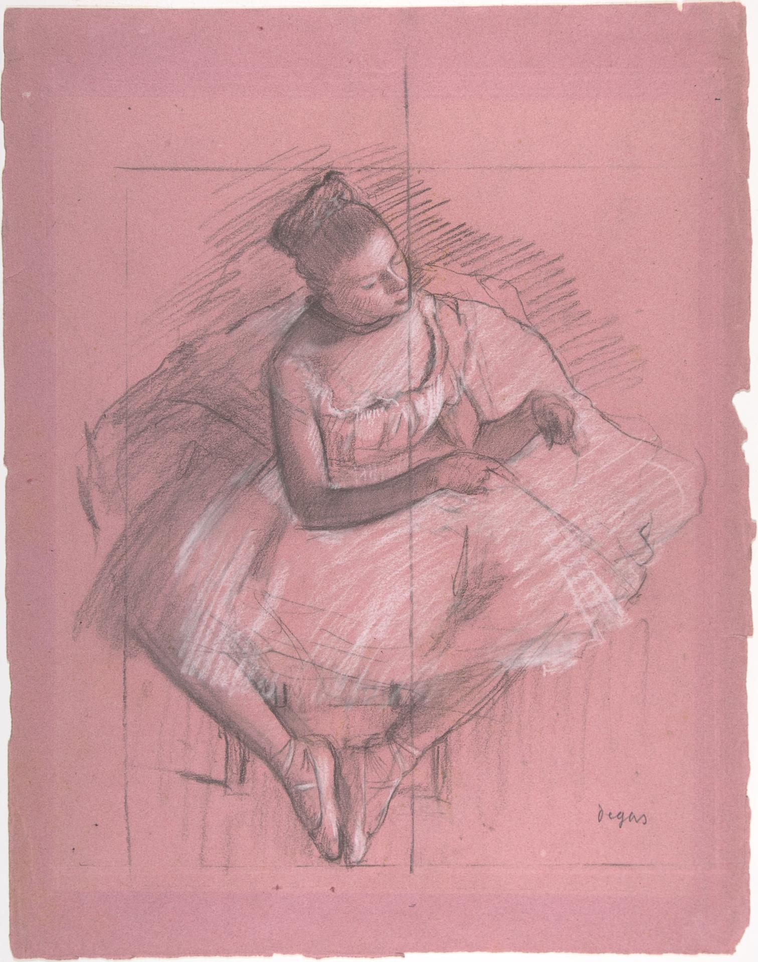 Edgar Degas — Sitzende Tänzerin