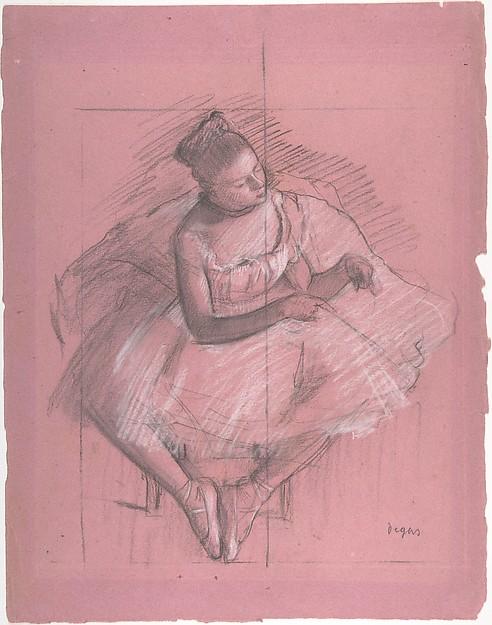 Edgar Degas — Sitzende Tänzerin