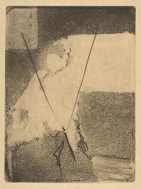 Edgar Degas — Sitzende Frau mit Haube und Schal