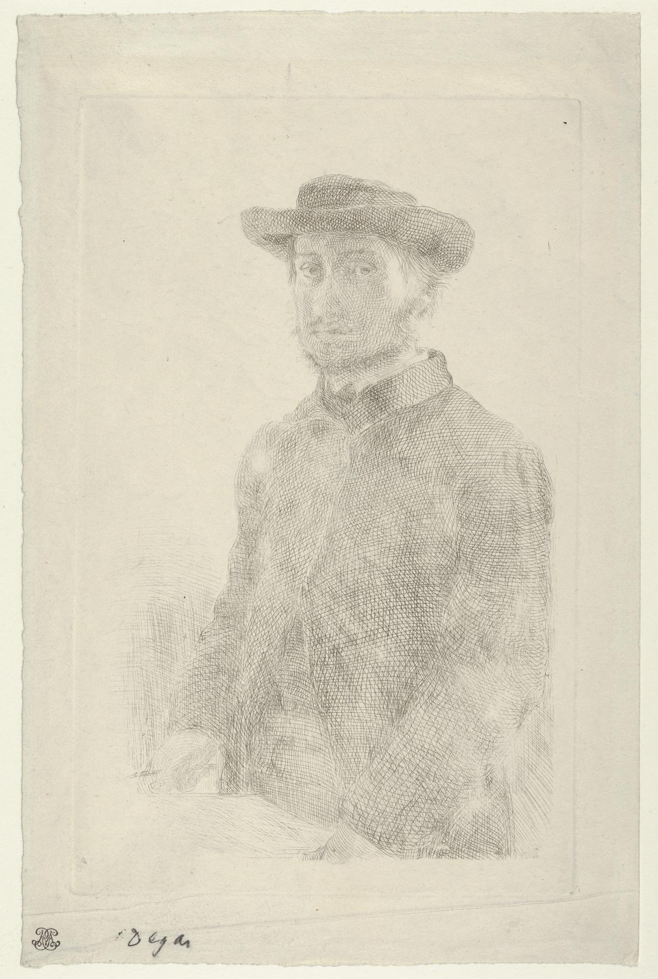 Edgar Degas — Selbstporträt (1857, Met-Objekt 498)