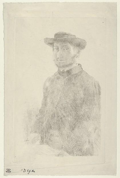 Edgar Degas — Selbstporträt (1857, Met-Objekt 498)