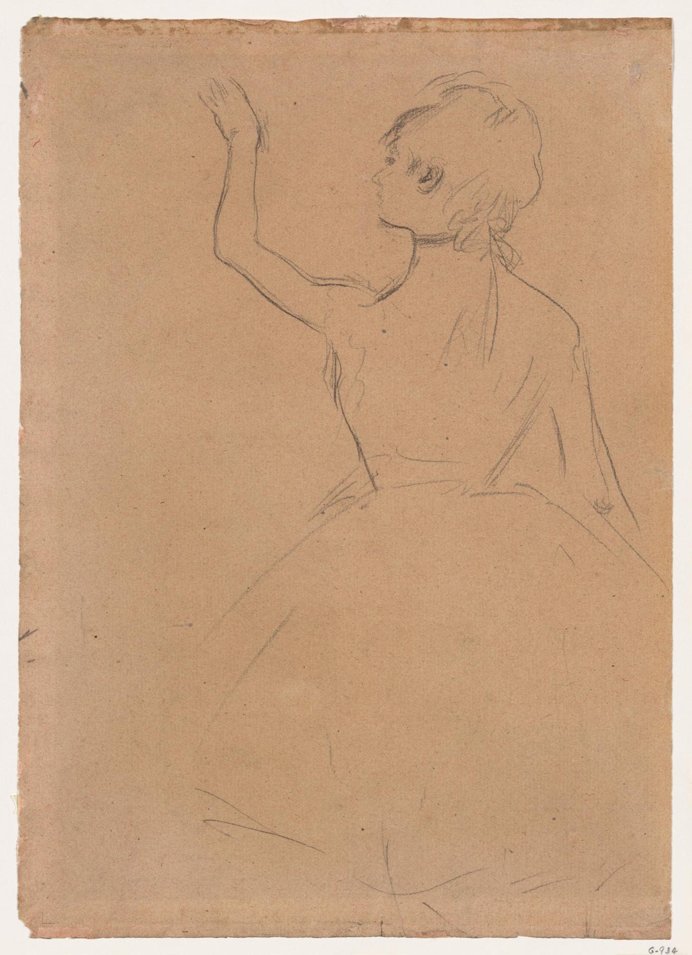 Edgar Degas — Studie einer Balletttänzerin von hinten gesehen