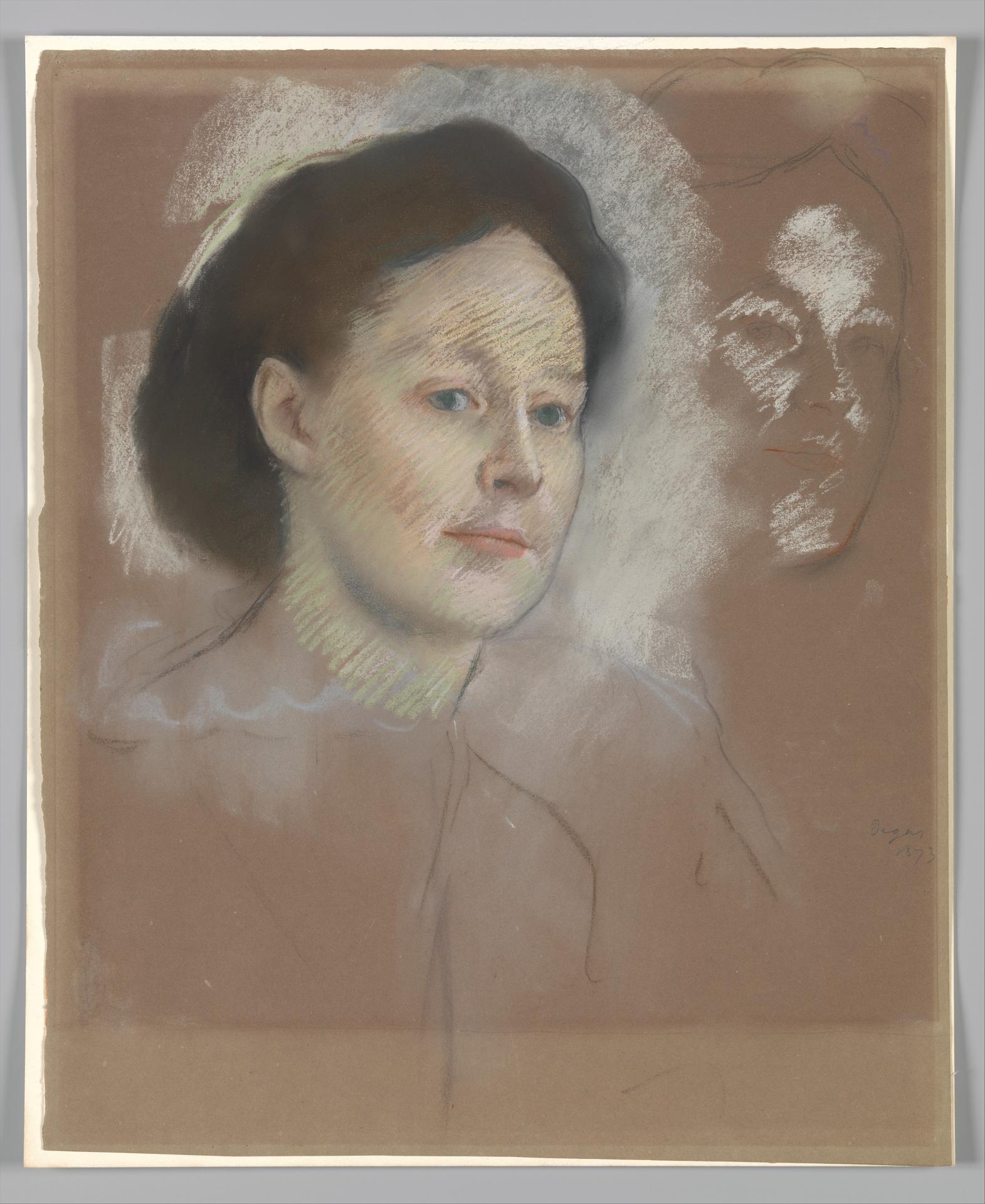 Edgar Degas — Die Cousine des Künstlers, vermutlich Mrs. William Bell (Mathilde Musson, 1841–1878)