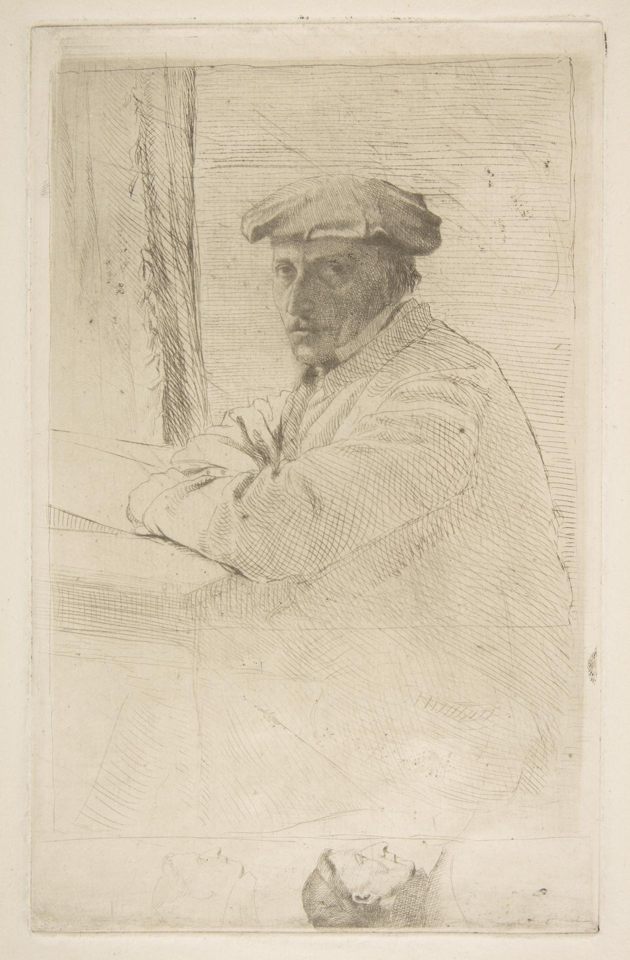 Edgar Degas — Der Kupferstecher Joseph Tourny (1857, Met-Objekt 501)