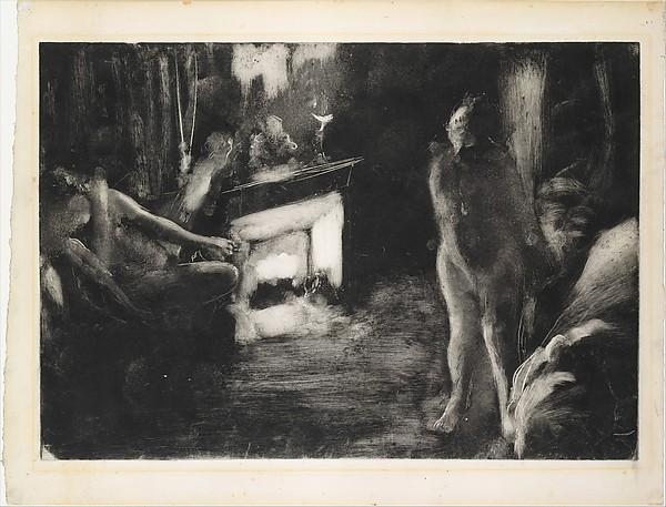 Edgar Degas — Am Kamin