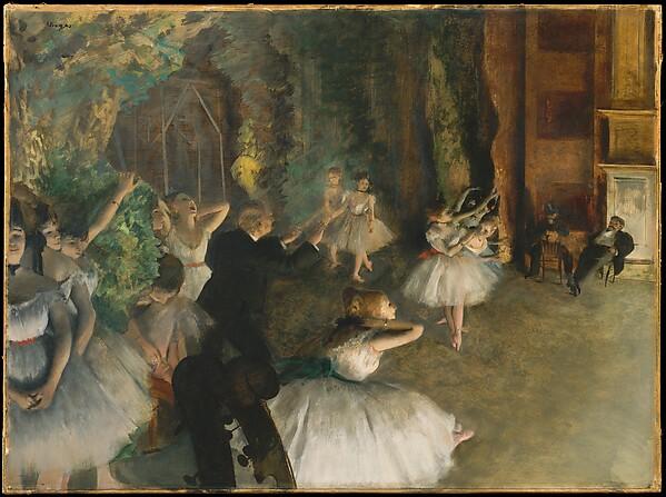 Edgar Degas — Die Ballettprobe auf der Bühne