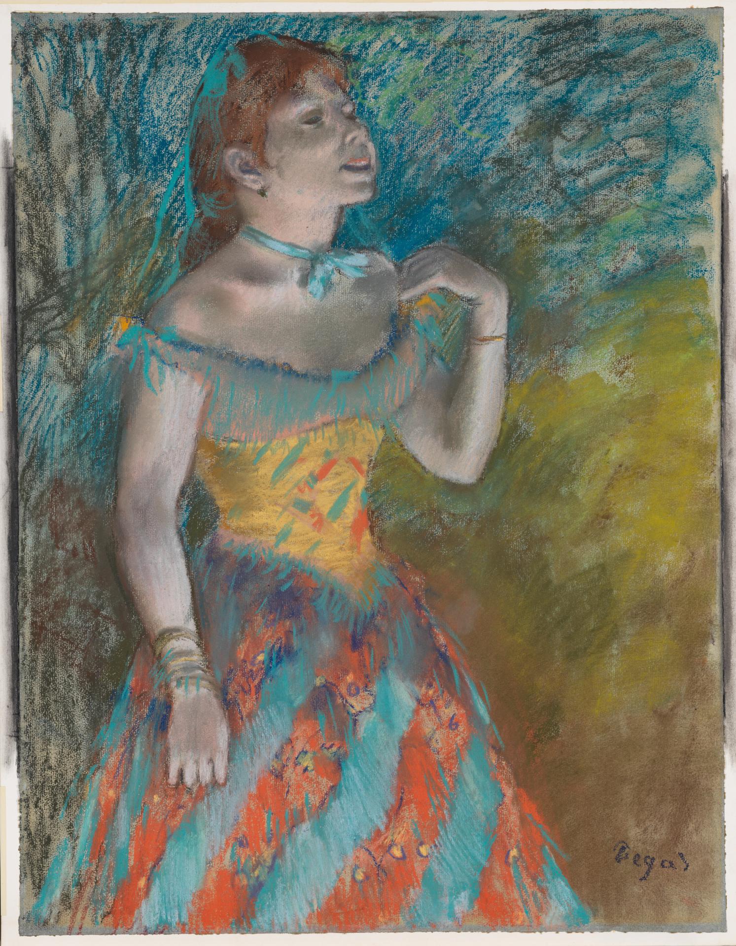 Edgar Degas — Die Sängerin in Grün