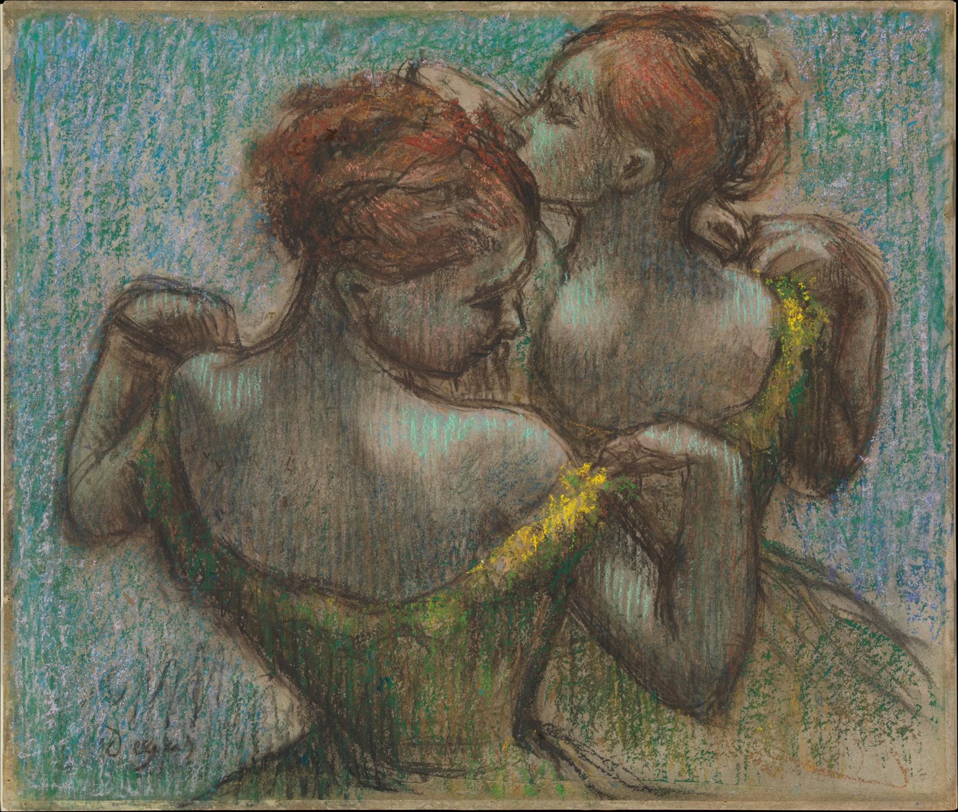 Edgar Degas — Zwei Tänzerinnen, halblang