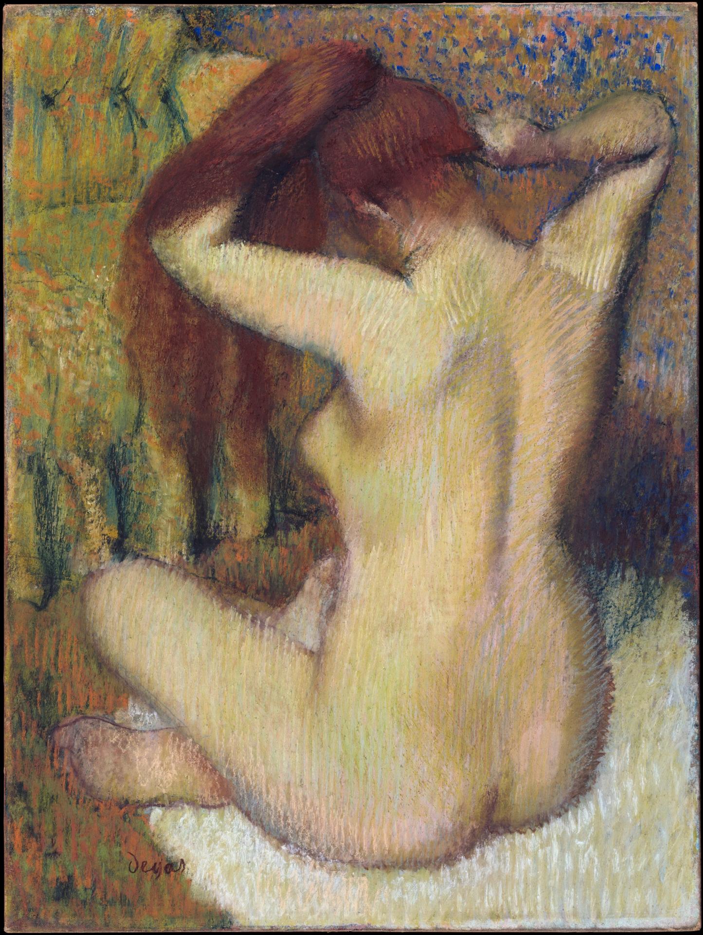 Edgar Degas — Frau kämmt ihr Haar