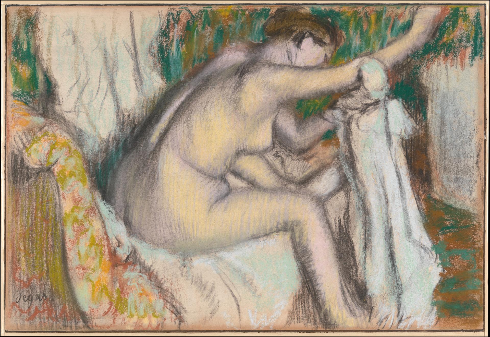 Edgar Degas — Frau, die ihren Arm trocknet