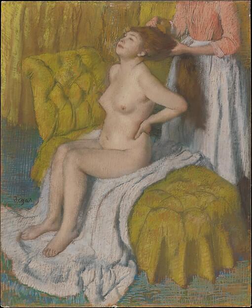 Edgar Degas — Frau beim Haarekämmen