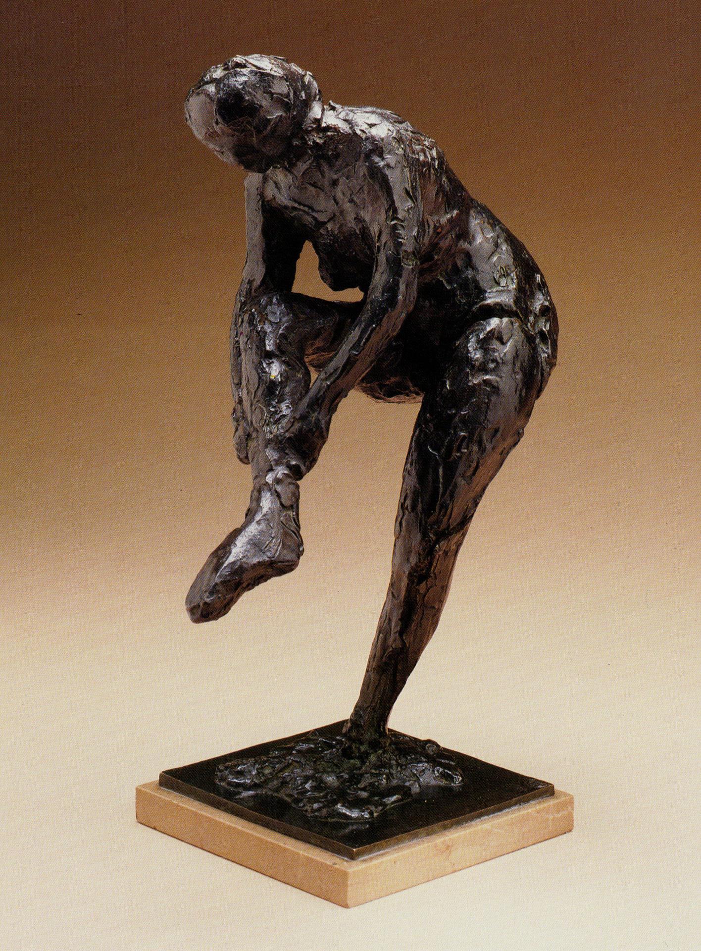 Edgar Degas — Frau, die einen Strumpf anzieht