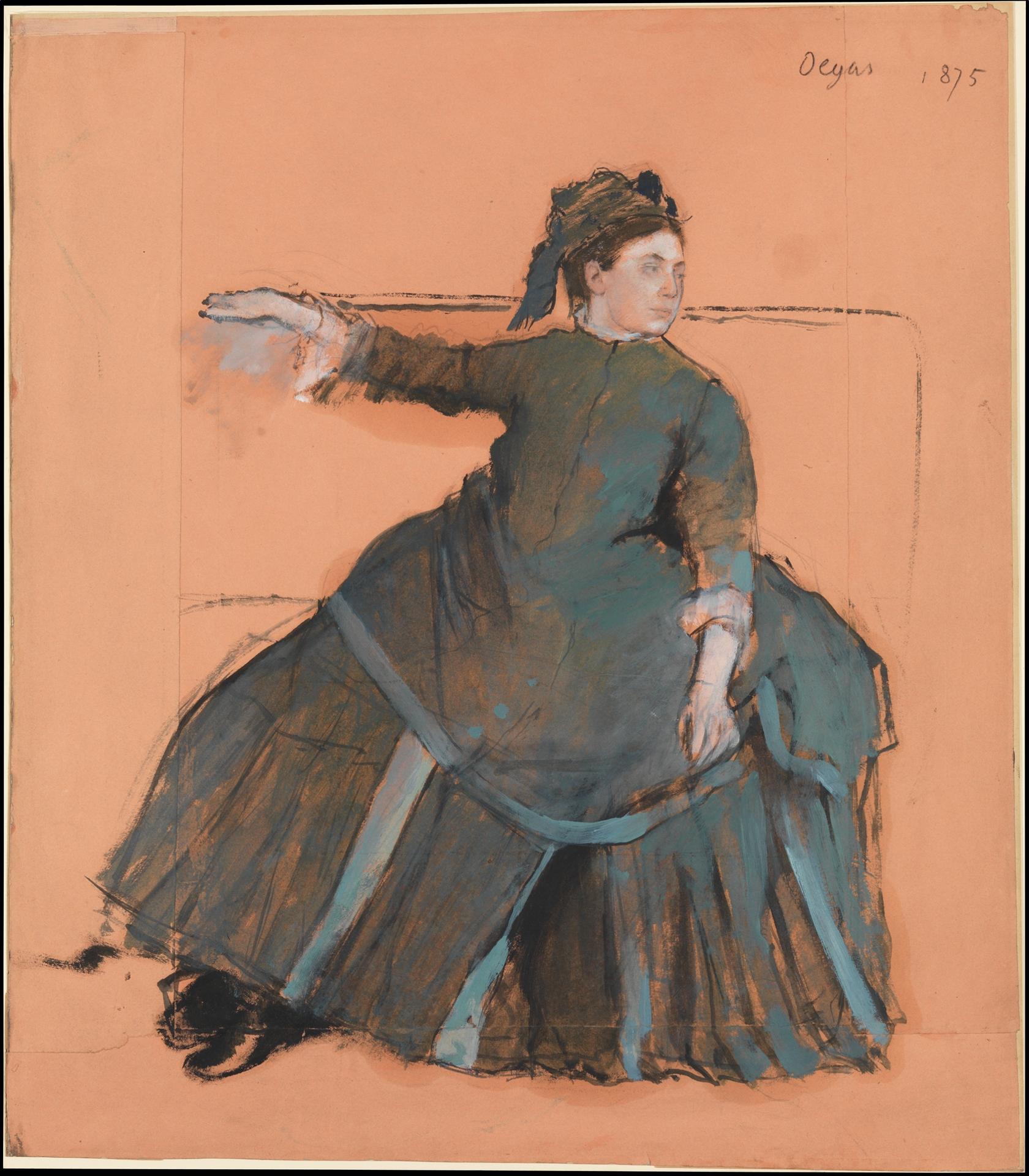 Edgar Degas — Frau auf einem Sofa