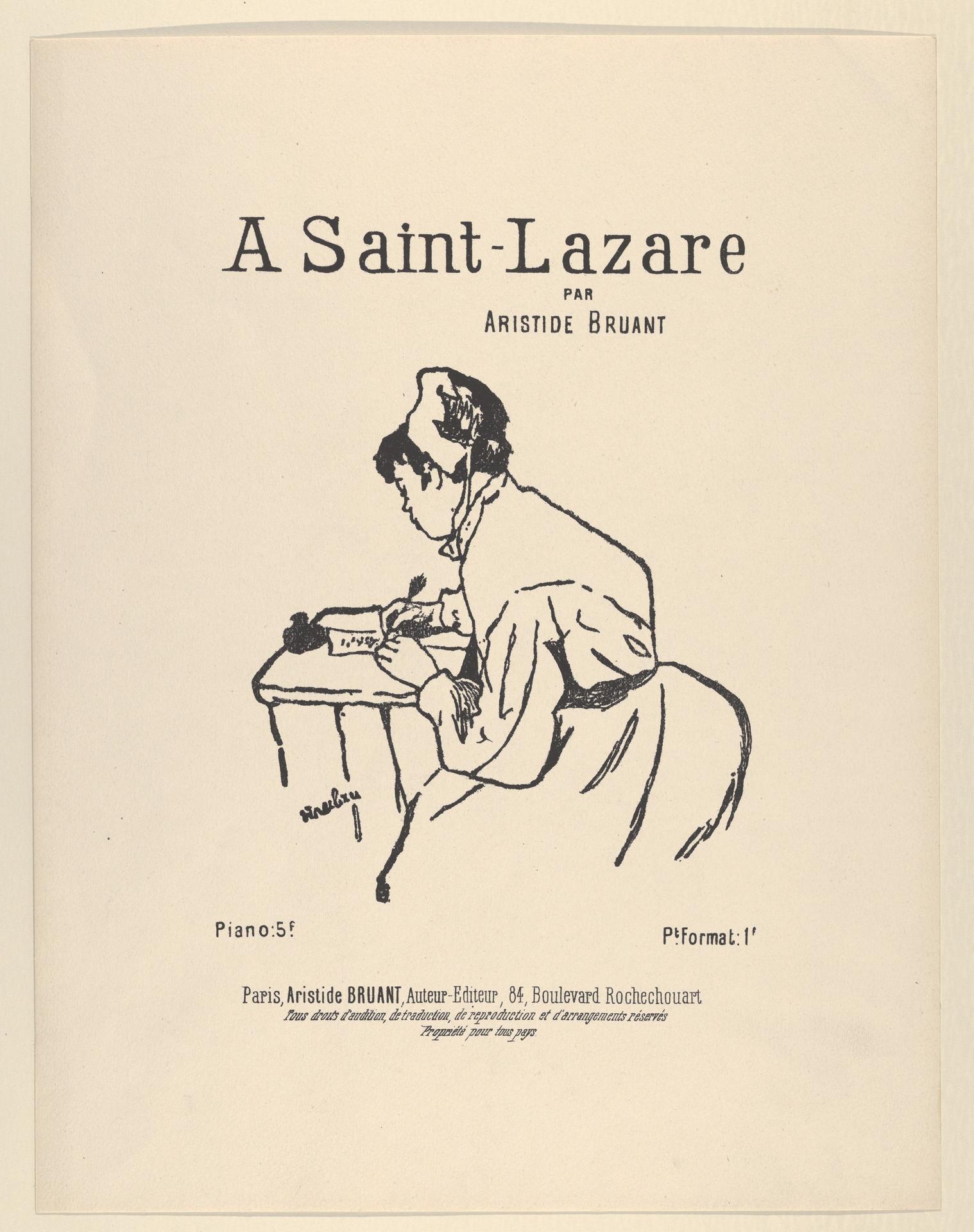 Henri de Toulouse-Lautrec — A Saint-Lazare von Aristide Bruant