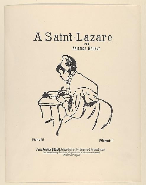 Henri de Toulouse-Lautrec — A Saint-Lazare von Aristide Bruant