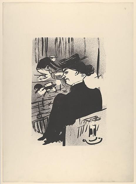 Henri de Toulouse-Lautrec — Ein Zuschauer (aus Le Café Concert) (1893, Met-Objekt 795)