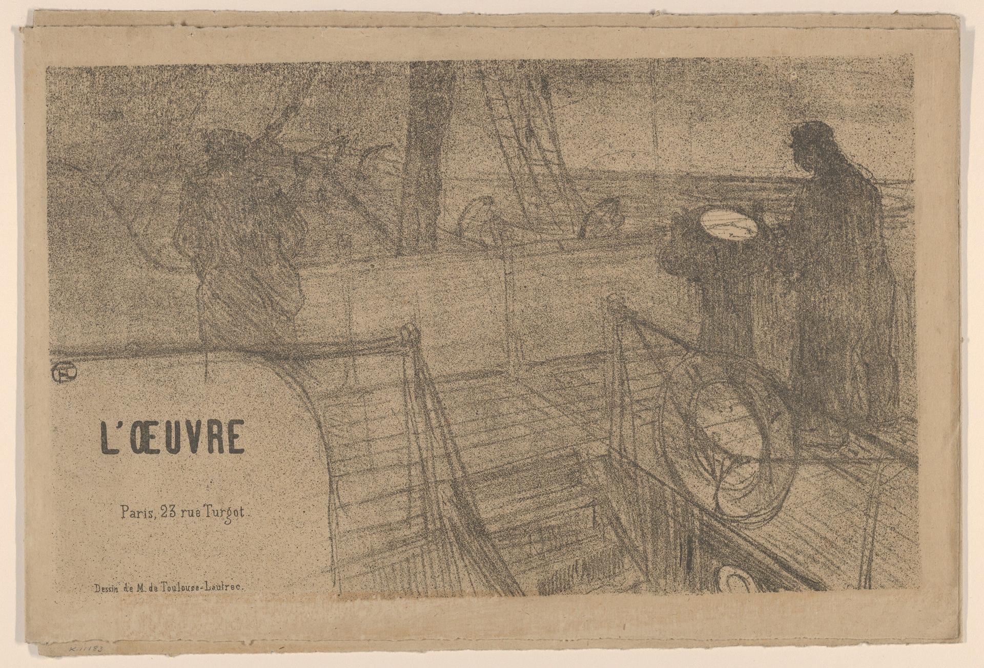 Henri de Toulouse-Lautrec — Ankündigung für das Théâtre de L'Oeuvre