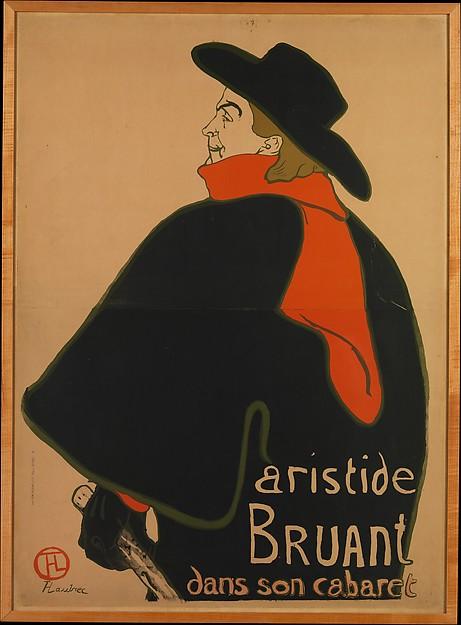 Henri de Toulouse-Lautrec — Aristide Bruant in seinem Kabarett (1893, Met-Objekt 808)