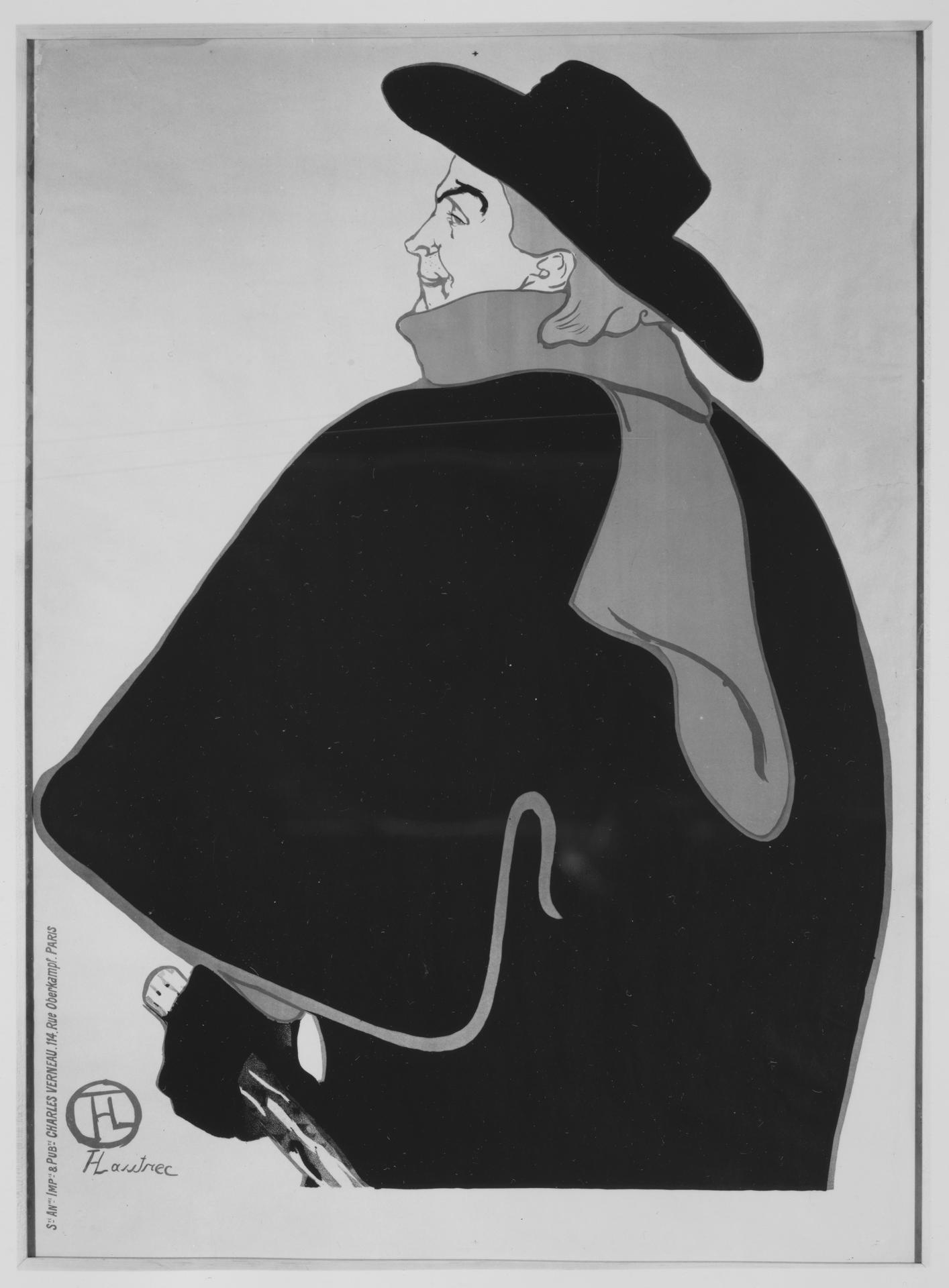 Henri de Toulouse-Lautrec — Aristide Bruant in seinem Kabarett (1893, Met-Objekt 866)
