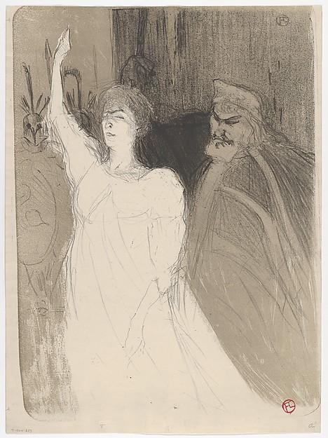 Henri de Toulouse-Lautrec — Bartet und Mounet-Sully in Antigone