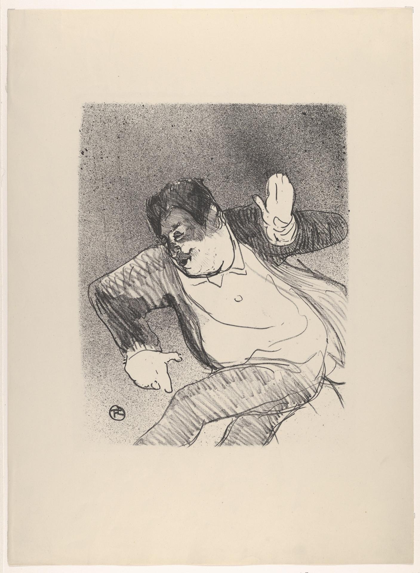 Henri de Toulouse-Lautrec — Caudieux im Petit Casino (aus Le Café Concert)
