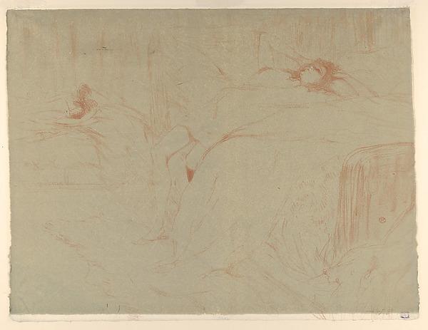 Henri de Toulouse-Lautrec — Auf dem Bett zusammengesunken