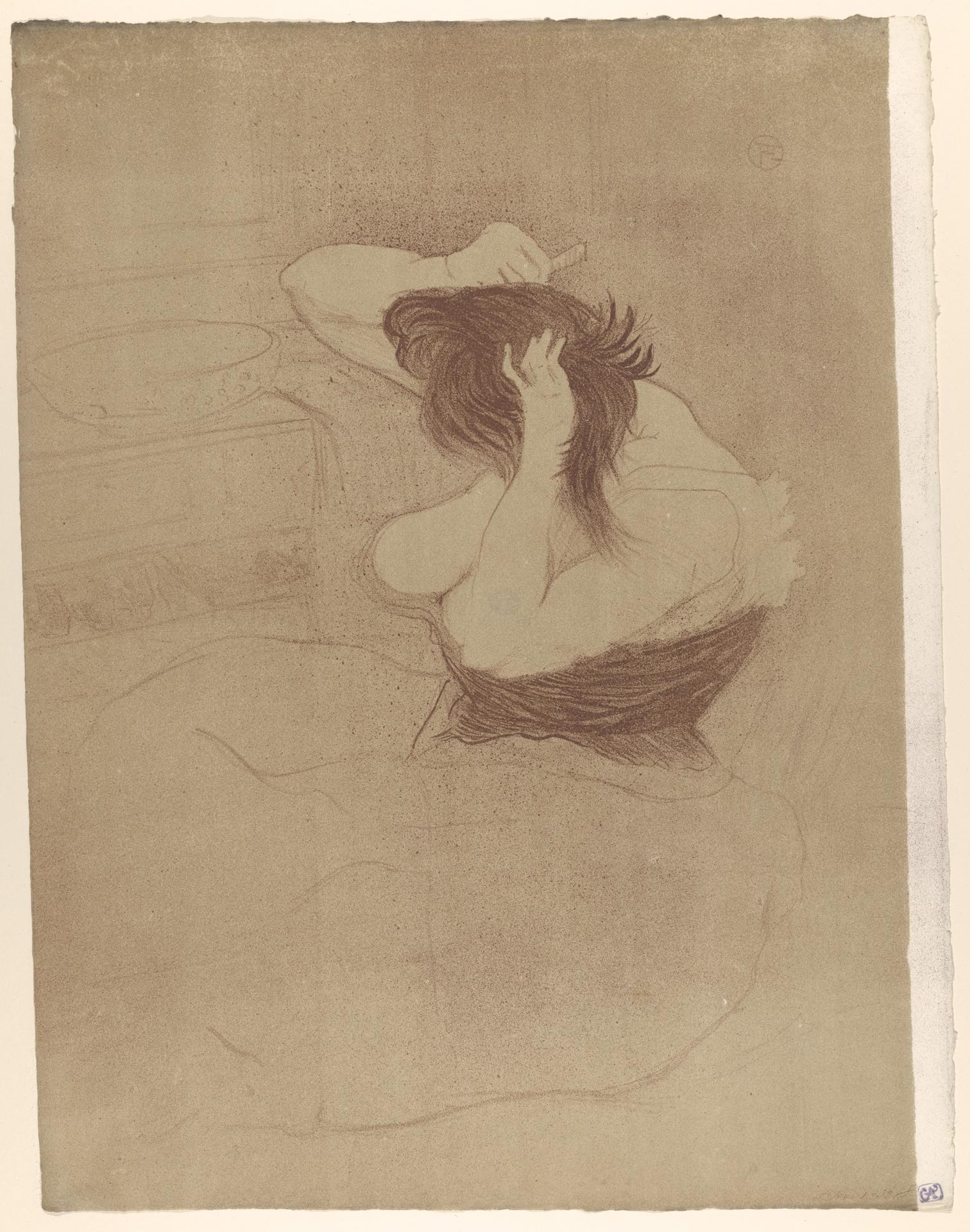 Henri de Toulouse-Lautrec — Haare kämmen, aus der Serie "Elles"