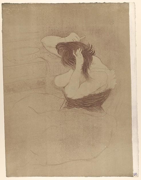 Henri de Toulouse-Lautrec — Haare kämmen, aus der Serie "Elles"