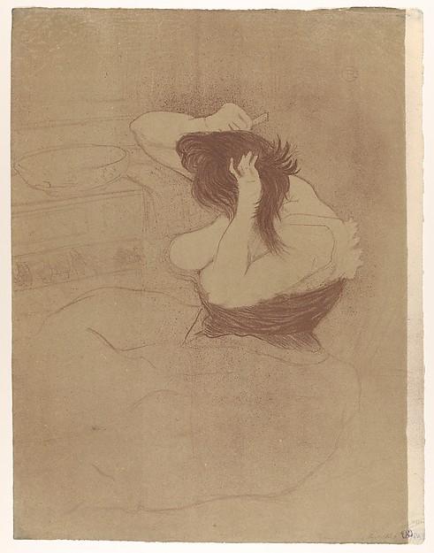 Henri de Toulouse-Lautrec — Beim Haarekämmen